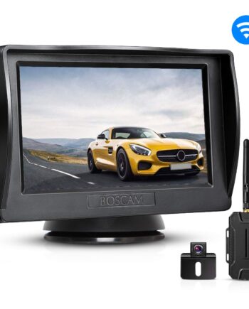 BOSCAM K1 bezprzewodowa kamera cofania, szerokokątna, wodoodporna kamera cofania z noktowizją do samochodów osobowych, dostawczych, ciężarówek, autobusów przyczep kempingowych