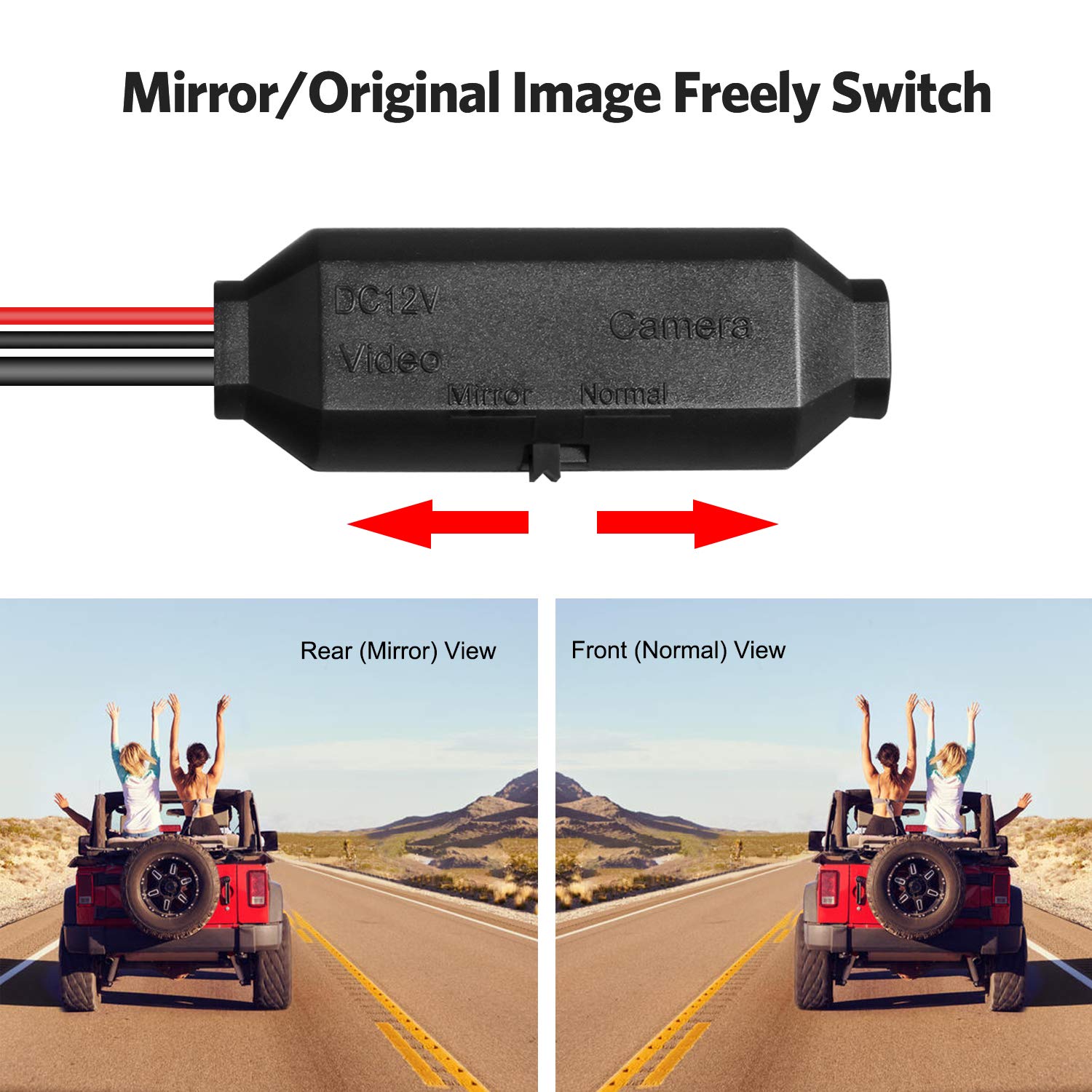 BOSCAM K1 bezprzewodowa kamera cofania, szerokokątna, wodoodporna kamera cofania z noktowizją do samochodów osobowych, dostawczych, ciężarówek, autobusów przyczep kempingowych - obrazek 2