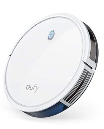 eufy RoboVac 11S (Slim), z BoostIQ, super smukły, duża siła ssania 1300 Pa, cicha praca, samoładujący odkurzacz automatyczny, czyści twarde podłogi i średnie dywany (biały)