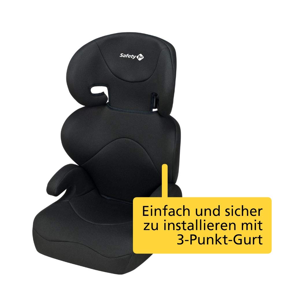 Safety 1st Road Safe Kindersitz, mit verstellbarer Kopfstütze und Rückenlehne, komfortabler Gruppe 2/3 Autositz (15-36 kg), nutzbar ab 3,5 bis 12 Jahre, schwarz - obrazek 2