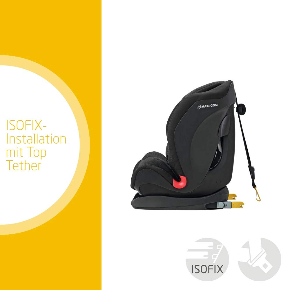Maxi-Cosi Titan mitwachsender Auto-Kindersitz 9-36 kg mit Isofix und Liegeposition, nutzbar ab 9 Mon. bis 12 J., Nomad Black (schwarz) - obrazek 6