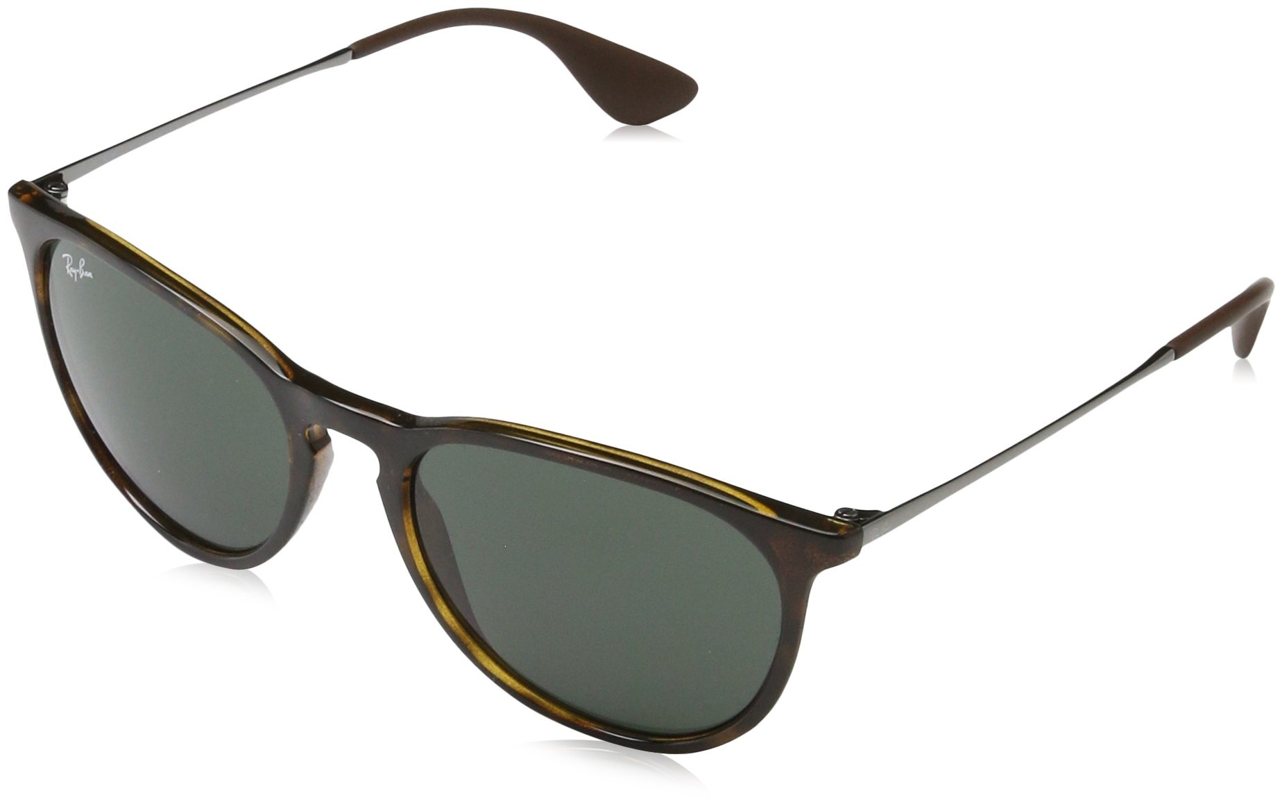 RAYBAN Unisex Sonnenbrille Rb4171, Braun (Gestell: Havana/Gunmetal, Gläserfarbe: grün klassisch 710/71), Medium (Herstellergröße: 54)