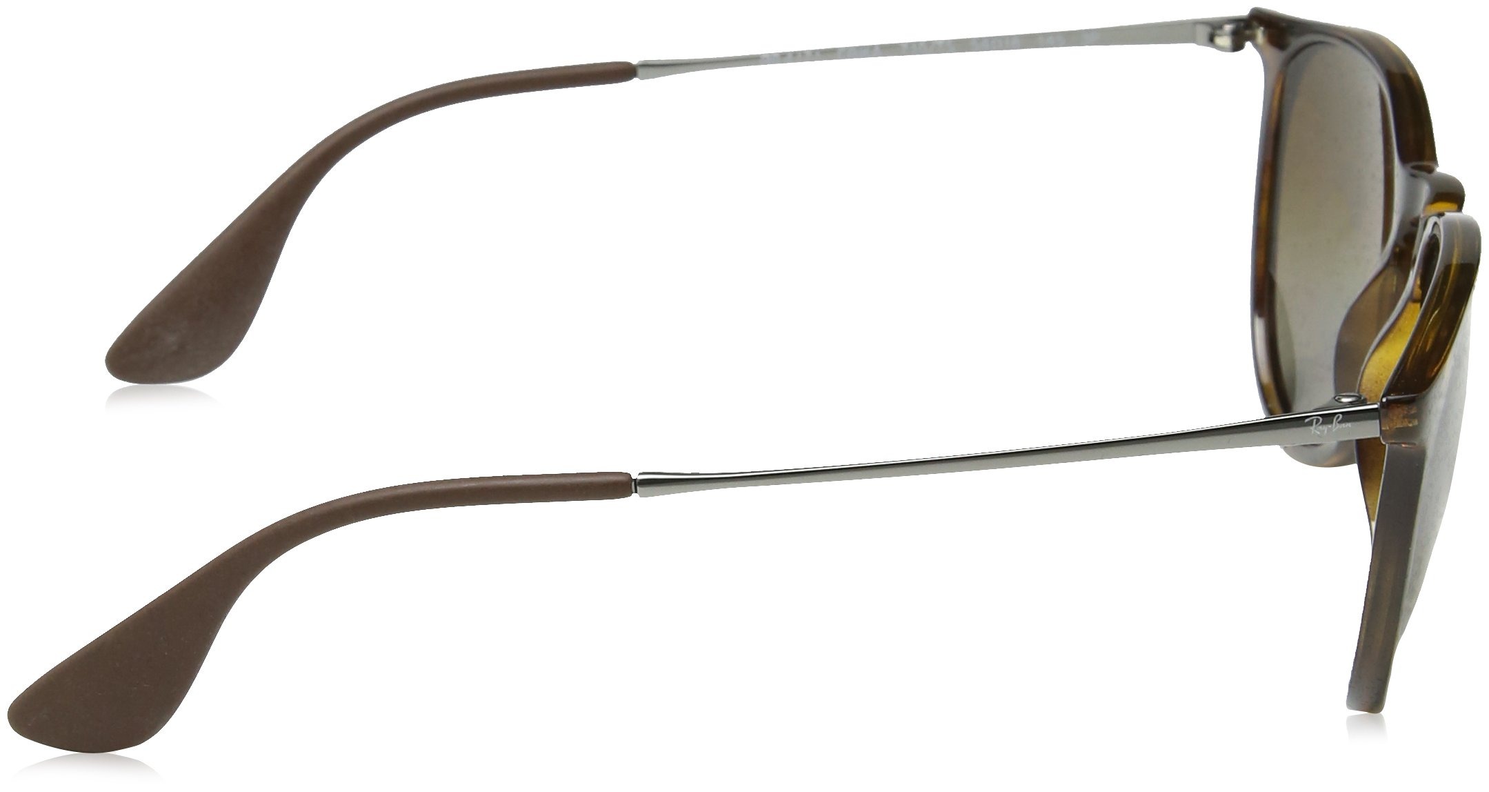 Rayban Unisex Sonnenbrille Erika Mehrfarbig (Gestell: Havana/Gunmetal, Gläser: Polarized Braun Verlauf 710/T5)), Large (Herstellergröße: 54) - obrazek 3