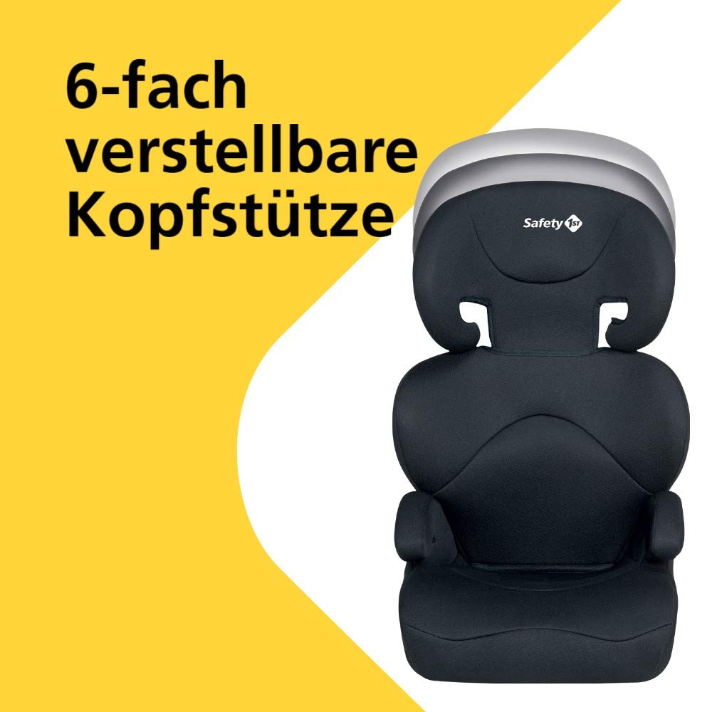 Safety 1st Road Safe Kindersitz, mit verstellbarer Kopfstütze und Rückenlehne, komfortabler Gruppe 2/3 Autositz (15-36 kg), nutzbar ab 3,5 bis 12 Jahre, schwarz/blau - obrazek 4