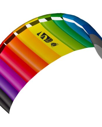 HQ 11768450 - Symphony Beach III 2.2 Rainbow, Zweileiner Lenkmatten, ab 14 Jahren, 73x220cm, inkl. 100 kp Dyneemaschnüre 2x25m auf Winder mit Schlaufen, 2-6 Beaufort