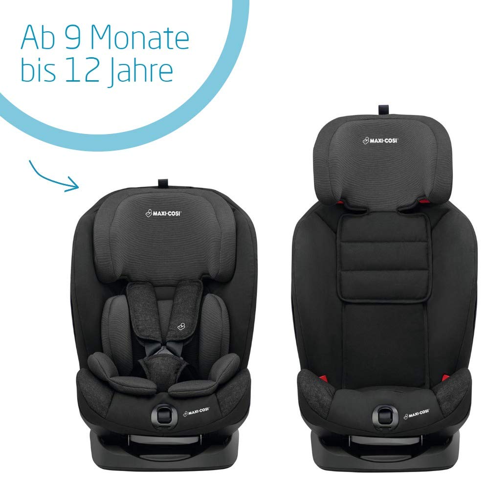 Maxi-Cosi Titan mitwachsender Auto-Kindersitz 9-36 kg mit Isofix und Liegeposition, nutzbar ab 9 Mon. bis 12 J., Nomad Black (schwarz) - obrazek 5