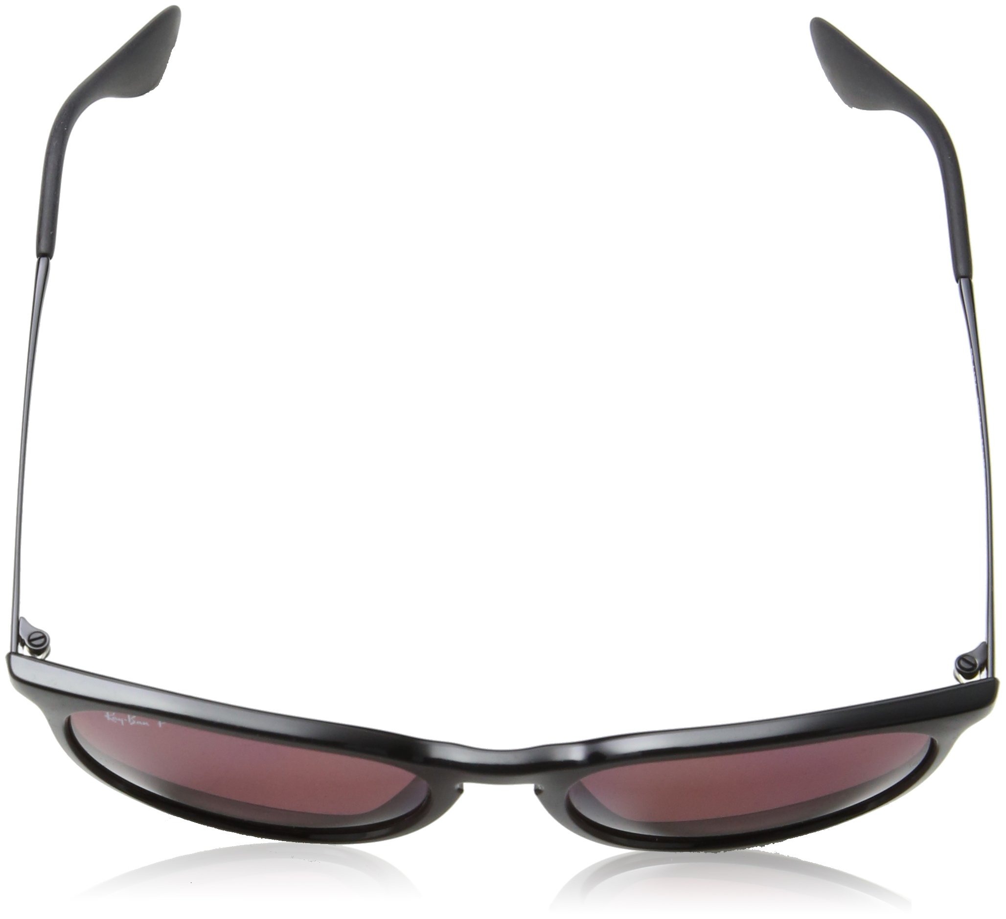 Ray Ban Unisex Sonnenbrille Erika, (Gestell: Schwarz, Gläser: Polarized Violett Verspiegelt 601/5Q), Large (Herstellergröße: 54) - obrazek 2