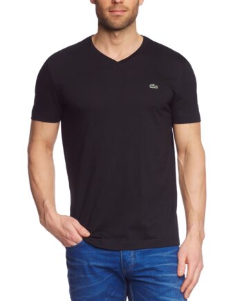 Lacoste Herren TH2036-00 T-Shirt, Schwarz (Black 031), Medium (Herstellergröße: 4)