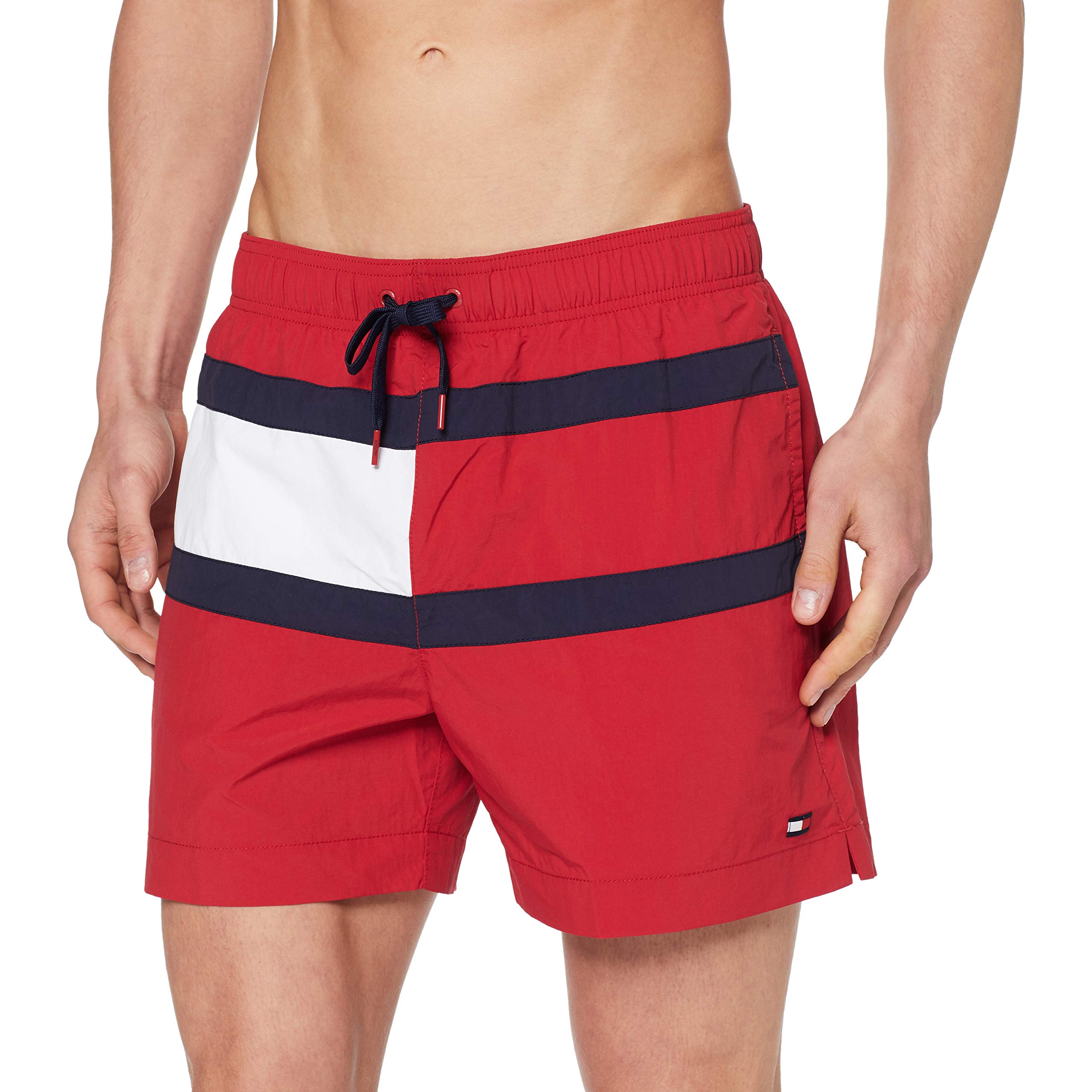 Tommy Hilfiger Herren MEDIUM Drawstring Shorts, Rot (RED 611), ((Herstellergröße:S)