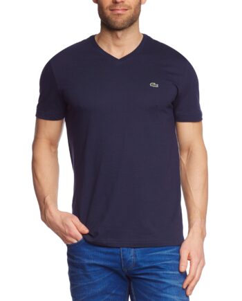 Lacoste Herren TH2036-00 T-Shirt, Blau (Navy Blue 166), X-Large (Herstellergröße: 6)