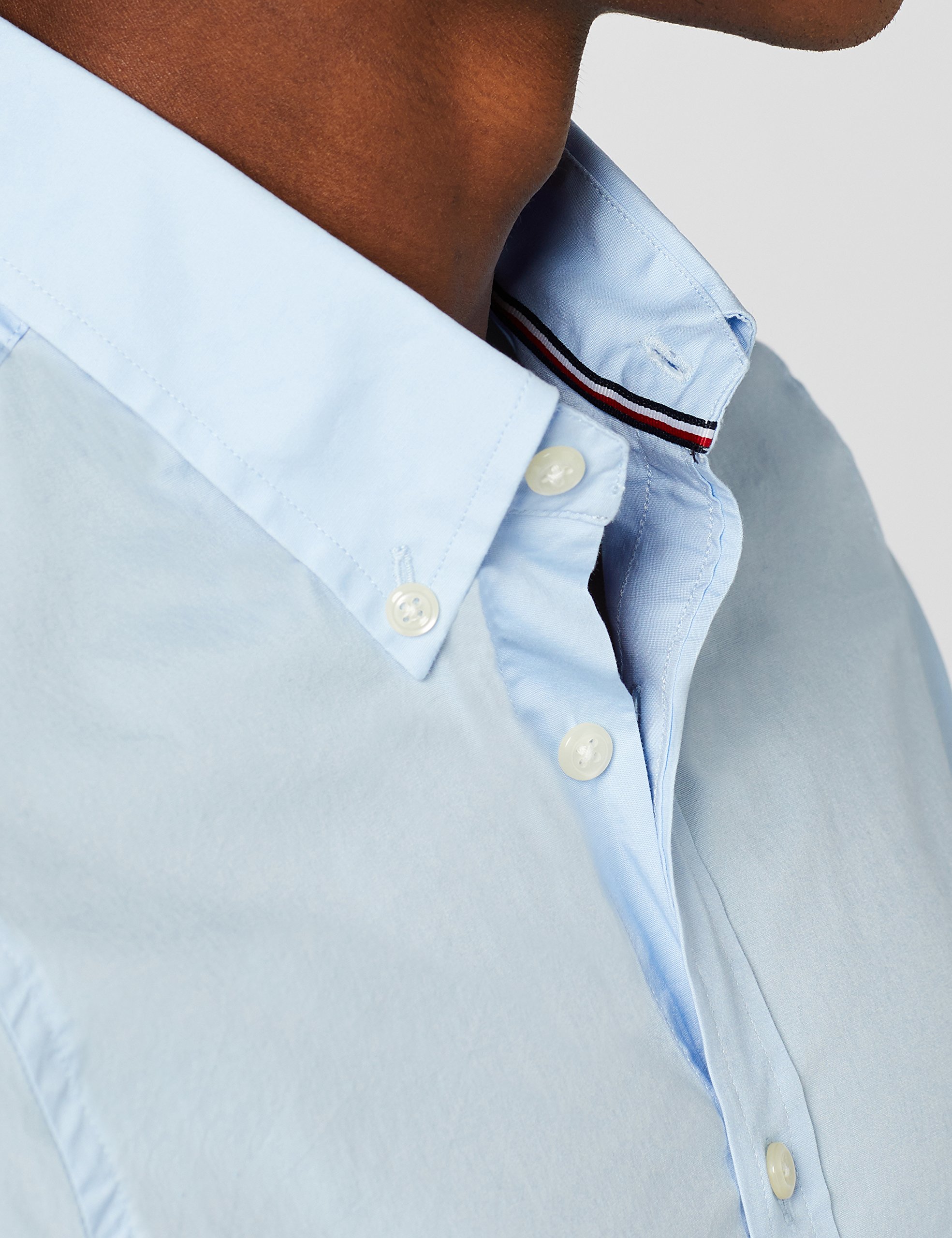 Tommy Hilfiger Herren CORE Stretch Slim POPLIN Shirt Freizeithemd, Blau Blue 474, Large (Herstellergröße: LG) - obrazek 5