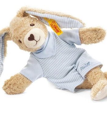 Steiff 237508 Hoppel 20 niebieski zając, średni