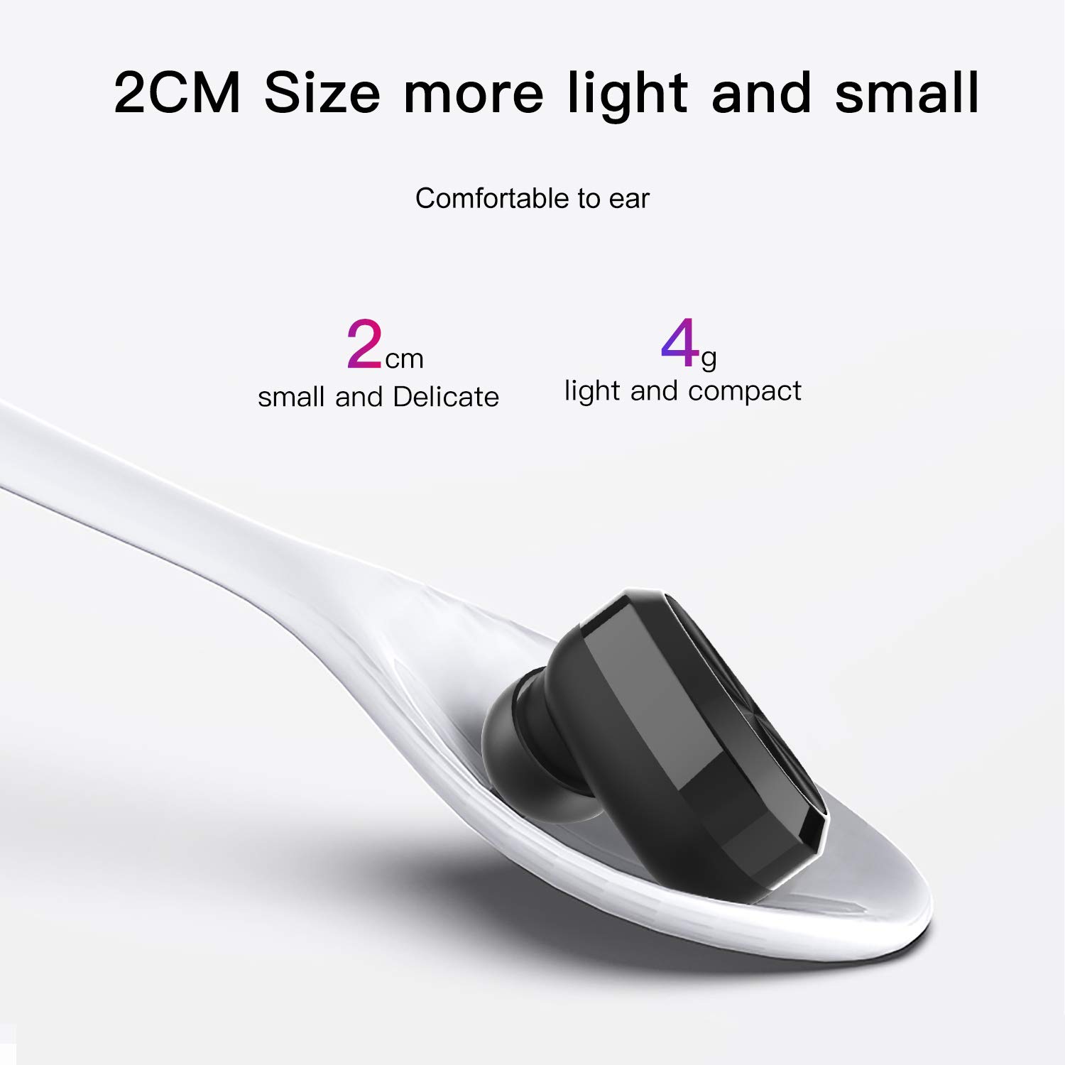 Umi. Essentials TWS Bluetooth 5.0 IPX7 W5s Kabellose In-Ear-Kopfhörer für iPhone, Samsung, Huawei mit Patentiertem Intelligenten Metall-Ladeetui (Gold) - obrazek 3