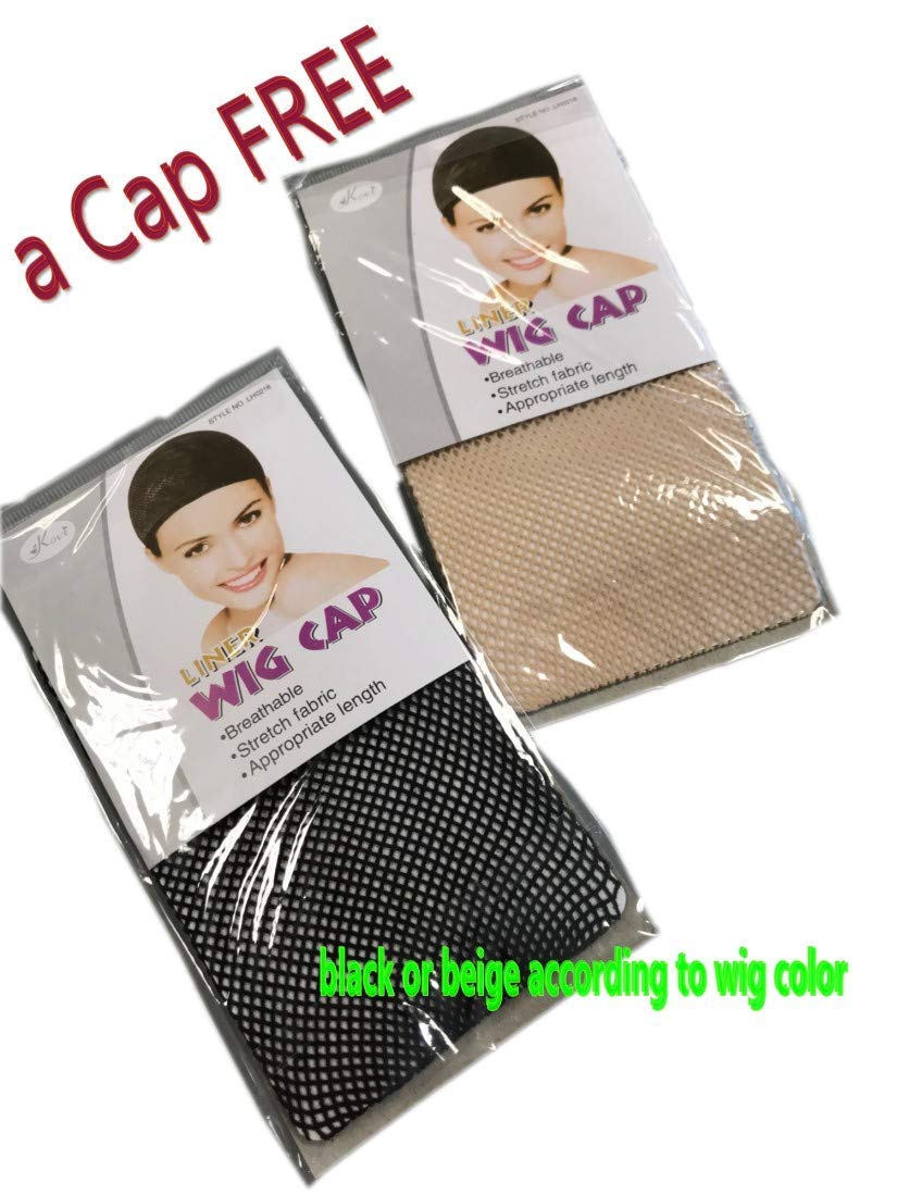 Prettyland 65cm Damska długa peruka Lekko faliste loki Proste grzywki - obrazek 2