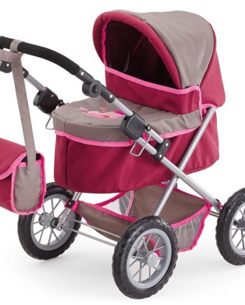 Bayer Design 13078AA Wózek dla lalek Trendy z torbą, regulowaną rączką