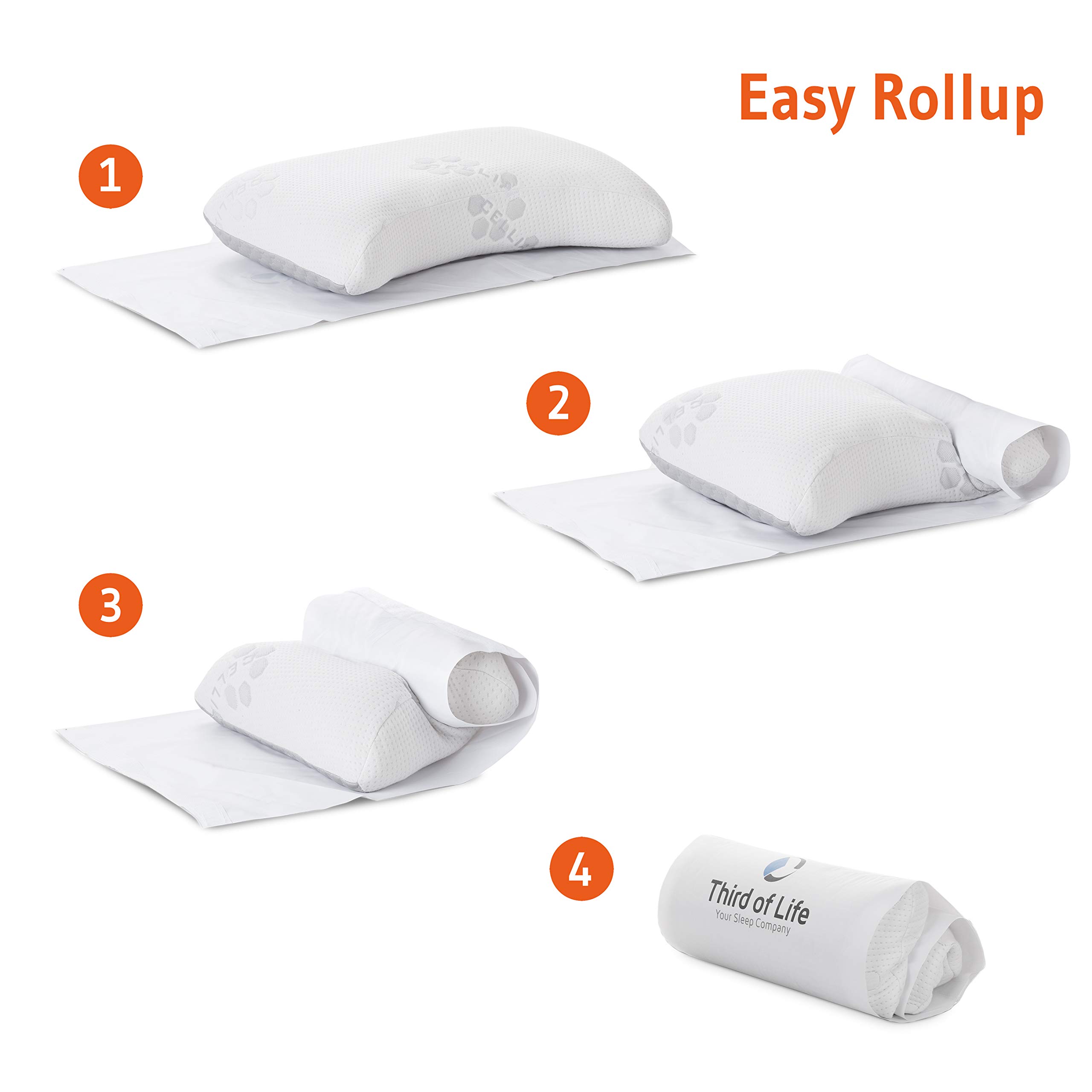 Seitenschläferkissen EnergyON | Regenerations-Nackenstützkissen mit Celliant-Tech-Bezug für mehr Erholung im Schlaf | Höhenverstellbar, klinisch getestet, ideal für Sportler und Leistungsträger - obrazek 3