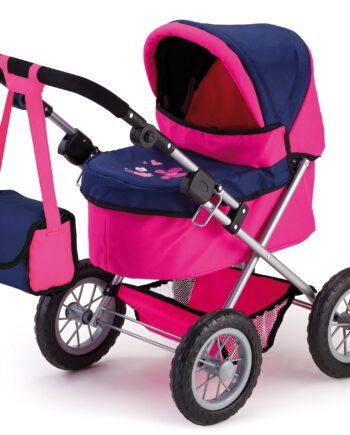 Bayer Design 13013AA Wózek dla lalek Trendy z torbą, regulowaną rączką