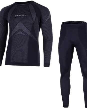 BRUBECK Dry Damen Herren Funktionsunterwäsche Set Lang | LS10180 + LE10160, Größe:XL