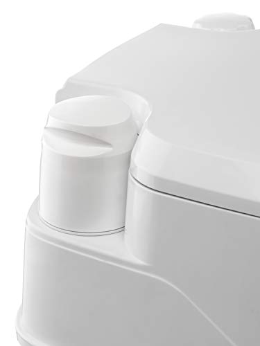 Thetford 92806 Porta Potti 345 Tragbare Toilette Qube, Weiß-Grau, 330 x 383 x 427 mm - obrazek 7