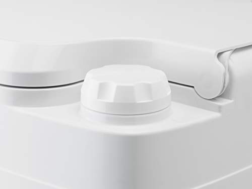 Thetford 92806 Porta Potti 345 Tragbare Toilette Qube, Weiß-Grau, 330 x 383 x 427 mm - obrazek 5