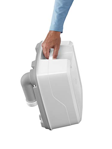 Thetford 92806 Porta Potti 345 Tragbare Toilette Qube, Weiß-Grau, 330 x 383 x 427 mm - obrazek 4