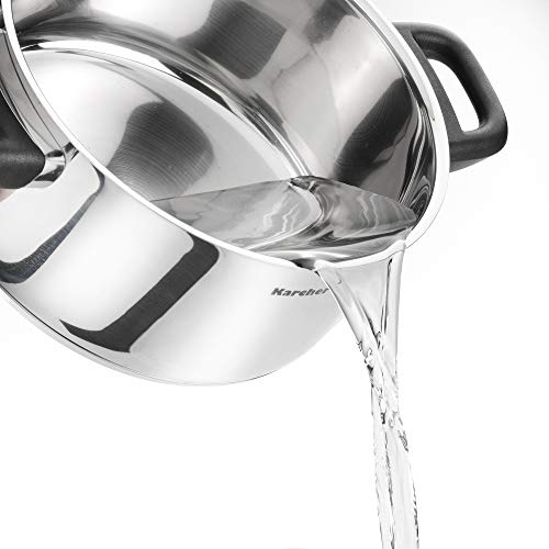 Karcher Topfset Mia aus Edelstahl, Kochgeschirr Induktion-Kochtopf-Set, Töpfe mit Glasdeckel / Pfanne / Stielkasserolle, 5-teilig - obrazek 7