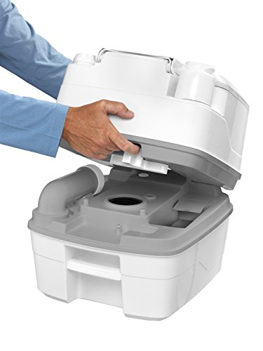 Thetford 92806 Porta Potti 345 Tragbare Toilette Qube, Weiß-Grau, 330 x 383 x 427 mm - obrazek 10