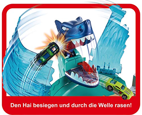 Hot Wheels FNB21 City Hai Strand Attacke Set, großes Spielset inkl. 1 Spielzeugauto und Starter, ab 5 Jahren - obrazek 5