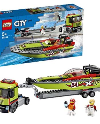 LEGO City Transporter łodzi wyścigowej 60254 - zabawkowa łódź wyścigow