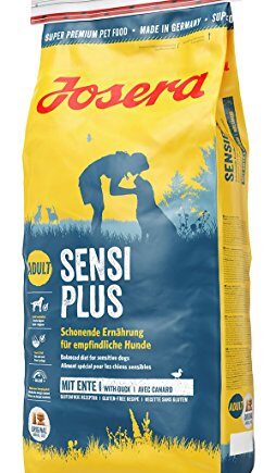 JOSERA SensiPlus, Hundefutter mit Ente für empfindliche Hunde, Super Premium Trockenfutter für ausgewachsene Hunde, 1er Pack, (1 x 15 kg)