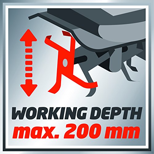 Einhell Elektro-Bodenhacke GC-RT 7530 (750 W, 30 cm Arbeitsbreite, 200 mm Arbeitstiefe, 4 robuste Hackmesser, klappbarer Führungsholm, Kabelzugentlastung) - obrazek 4