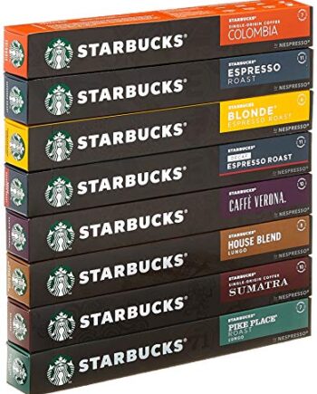 STARBUCKS by NESPRESSO Kaffeekapseln Probierset (8 Varianten), 80 Kapseln (8 x 10)