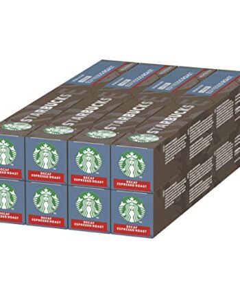 STARBUCKS Decaf Espresso Roast by NESPRESSO Dark Roast, 80 Kapseln, Entkoffeiniert, (8 x 10)