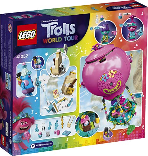 LEGO 41252 Poppys Heißluftballon Abenteuer Trolls World Tour, Spielset mit Poppy, Branch, Biggie und Herr Dinkles - obrazek 2