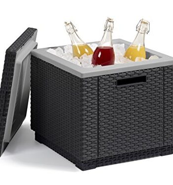 Allibert Beistelltisch/Kühlbox Ice Cube 40 Liter, graphit