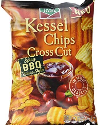 funny-frisch Kessel Chips Cross Cut Spicy BBQ Sauce Style, 10er Pack (10 x 120 g)