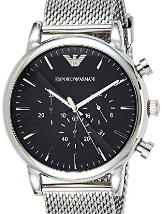 Emporio Armani Zegarek dla mężczyzn, kwarcowy mechanizm chronografu i