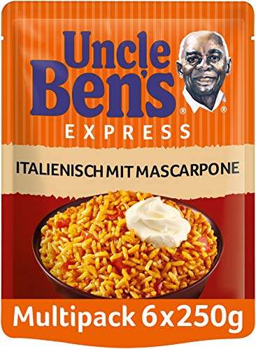 Uncle Ben's Express-Reis Italienisch - Tomate & Mascarpone, 6 Packungen (6 x 250g)