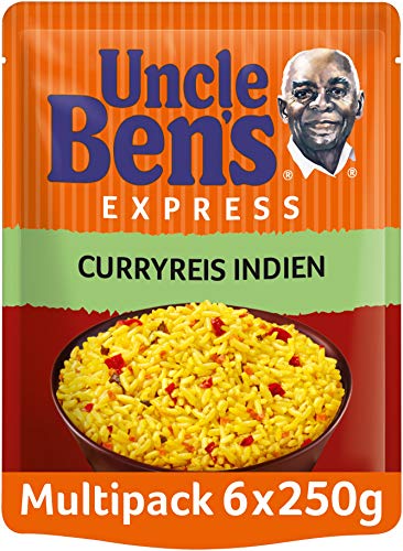Uncle Ben's Express-Reis Curryreis, 6 Packungen (6 x 250g)