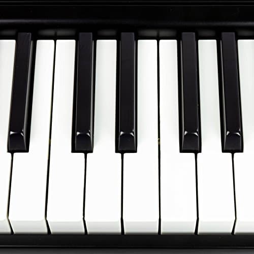 RockJam RJ461AX 61-Tasten-Alexa-tragbare digitale Klaviertastatur mit Notenständer, Netzteil, Simply Piano App und Note Key-Aufklebern, mit Alexa-Integration - obrazek 5