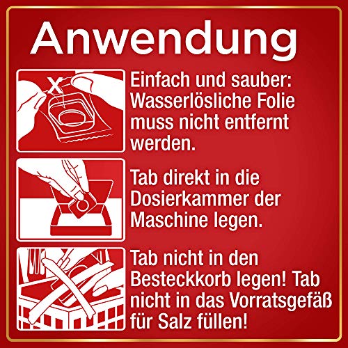 Somat Spülmaschinen-Tabs 12 Gold, Jahresvorrat, Multi-Aktiv, Extra-Kraft gegen Eingebranntes, Glanz-Effekt, 176 (8 x 22) Tabs - obrazek 5