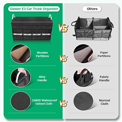 Oasser Kofferraumtasche Kofferraum-Organizer mit Deckel Auto Kofferraum Organizer Autotasche Auto Kofferraum Box Praktisch und Wasserdicht Verpackung MEHRWEG - obrazek 7