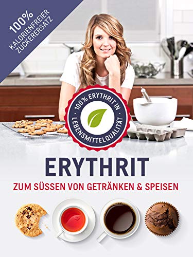 Erythrit 4,5 kg Zuckerersatz Alternative mit 70% der Süßkraft von Zucker - inkl. Dosierlöffel - obrazek 4