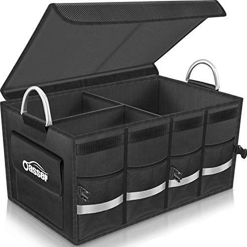 Oasser Kofferraumtasche Kofferraum-Organizer mit Deckel Auto Kofferraum Organizer Autotasche Auto Kofferraum Box Praktisch und Wasserdicht Verpackung MEHRWEG