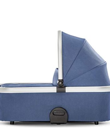 Hauck Apollo Pram Babywanne für Kinderwagen Apollo, extra weiche Matratze, super leicht, großes Verdeck, schmal faltbar, blau