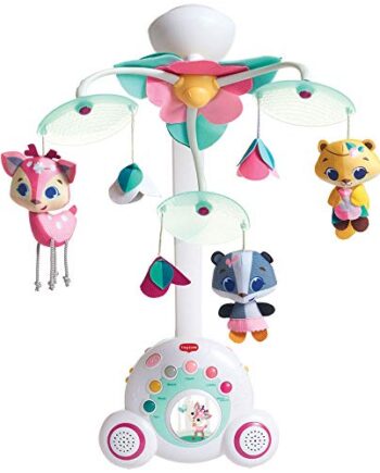 Tiny Love Baby-Mobile, hochwertiges 2-in-1 Musik-Mobile mit 18 wundervollen Melodien und 40 Min. Spieldauer, auch als tragbare Musik-Box nutzbar, Baby-Spieluhr ab der Geburt (0M+), Tiny Princess Tales