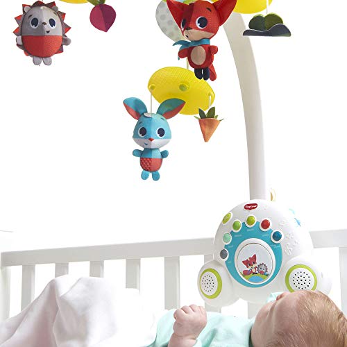 Tiny Love Baby-Mobile, hochwertiges 2-in-1 Musik-Mobile mit 18 wundervollen Melodien und 40 Min. Spieldauer, auch als tragbare Musik-Box nutzbar, Baby-Spieluhr ab der Geburt (0M+), Meadow Days - obrazek 3