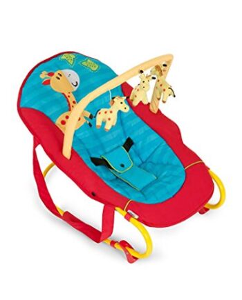 Hauck / Babywippe Bungee Deluxe / Schaukelfunktion / Spielbogen / verstellbarer Rückenlehne, Sicherheitsgurt / ab Geburt bis 9 kg verwendbar / kippsicher und tragbar, Jungle Fun (Blau)