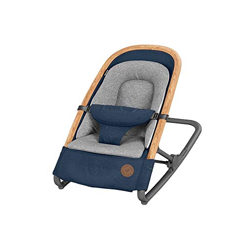 Maxi-Cosi Kori 2-in-1 Babywippe, hochwertige Babyschaukel nutzbar ab der Geburt bis max. 9 kg, natürliches, ergonomisches Schaukeln ohne Elektronik, einfach zusammenklappbar, Essential Blue (blau)