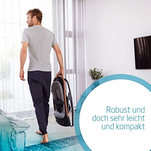 Maxi-Cosi Kori 2-in-1 Babywippe, hochwertige Babyschaukel nutzbar ab der Geburt bis max. 9 kg, natürliches, ergonomisches Schaukeln ohne Elektronik, einfach zusammenklappbar, Essential Blue (blau) - obrazek 3